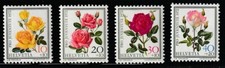 Switzerland    1972    Sc # B 410-13   Roses    MNH    OG