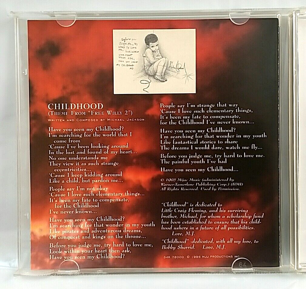 CD) Michael Jackson – Scream / Childhood, 34K 78000, Single, 2