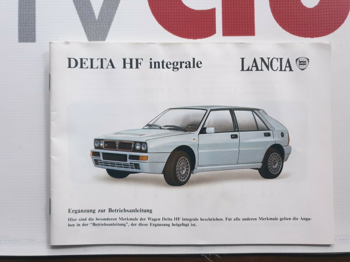 OEM Lancia Delta Integral Evo Document Kit Operating Manual German