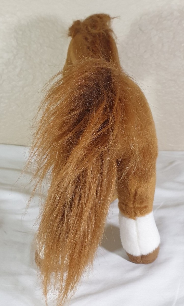 Aurora Breyer Showstoppers Pinto Horse Stuffed Animal - Realistic Brown & White Plush 13 Inches