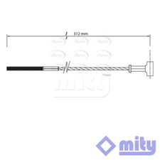 Fits Vauxhall Astra Zafira Astravan Vectra Opel Hand Brake Cable Front Mity