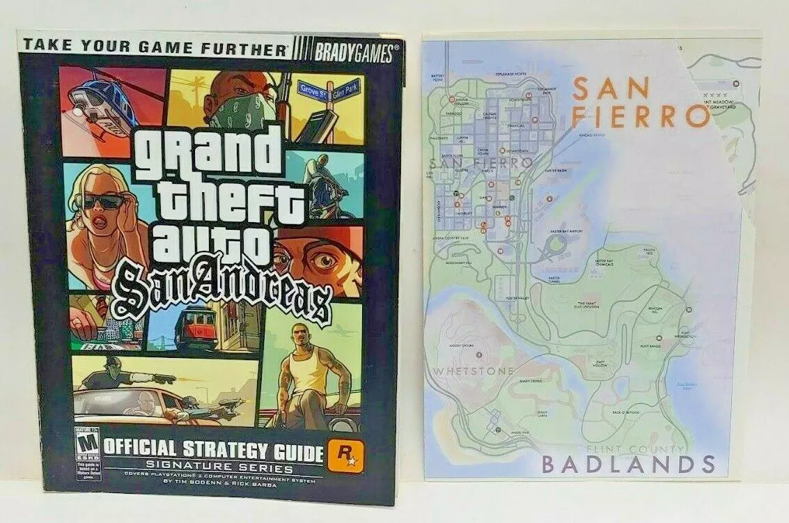 GTA San Andreas - Original - PS2 - com mapa - Retro Games