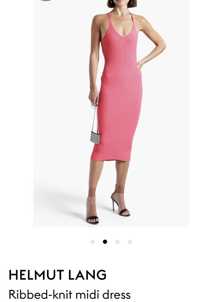 helmut lang pink dress Helmut Lang Protection Dress