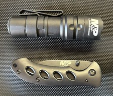 Nuovo Smith & Wesson 110147 Delta Force CS-20 coltello di bloccaggio torcia elettrica e Oasis