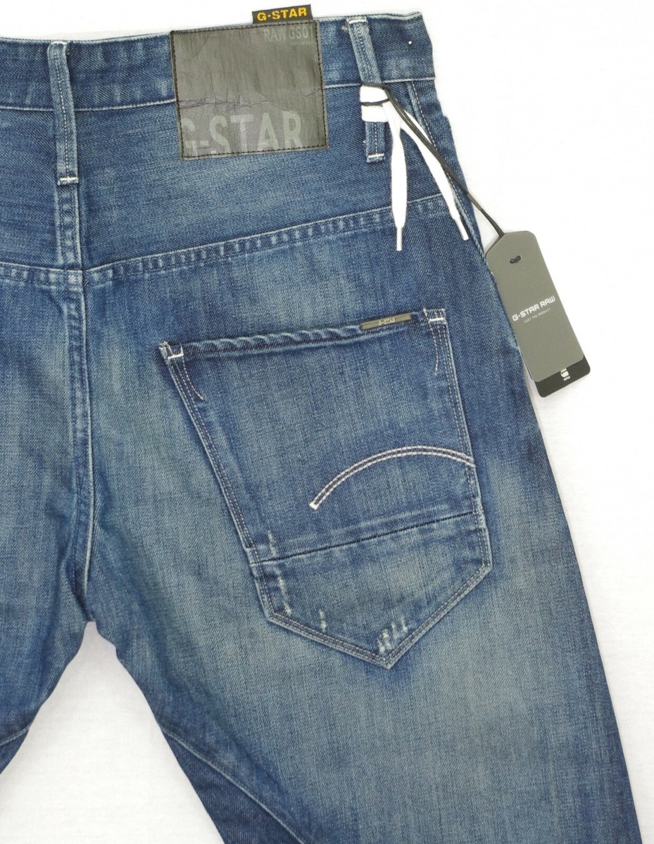Bermuda Jeans G-Star Bleu Homme - Coupe ARC 3D Loose Tapered, Taille W29, Neuf Avec étiquettes