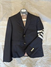 Thom Browne Classic 4-bar Plain Woven Wool Navy Blazer Brand New W Tagrrp £1995