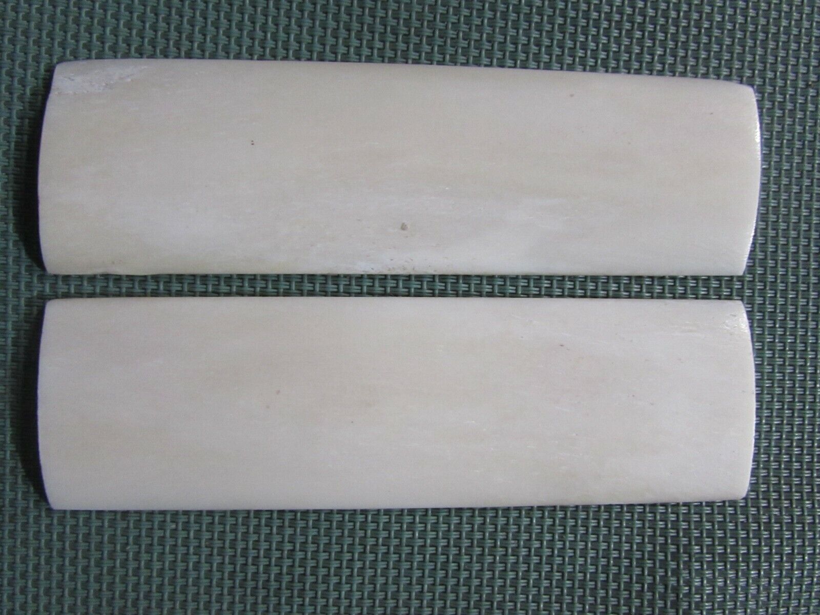  Two 5 in. Smooth Camel Bone knife scales handles plates  lot - 204