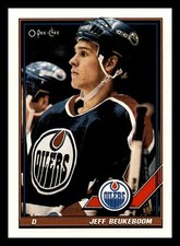 1991-92 O-Pee-Chee Jeff Beukeboom #284 Edmonton Oilers Mint