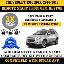 Remote Start Kit for Chevrolet Equinox 2010-2017 Plug and Play 3X Lock