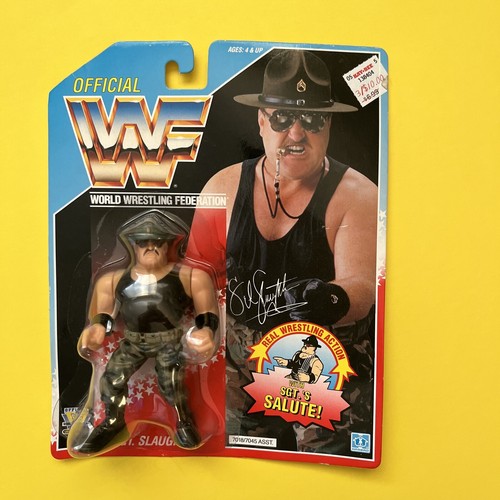WWF Hasbro MOC Sgt. Slaughter Series 3...