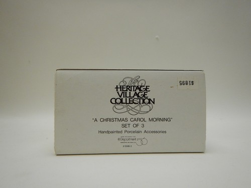 MIB Dept 56 Heritage Village A Christmas Carol Morning Set of 3 Figures #55883 - Picture 3 of 3