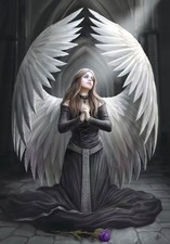 Anne Stokes Prayer For The Fallen Angel Gothic Wicca Fantasy