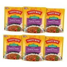 Tasty Bite Organic 10 Ounce, Pack of 6, Ready to Eat, Madras Lentils