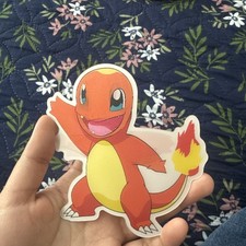 Pokemon Charmander 3D Lenticular Motion Sticker Car Decal Peeker Laptop Luggage