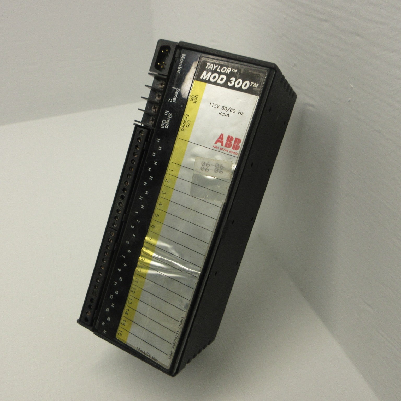 ABB 6247BP10720A-C Taylor MOD 300 Input Module 16 Input 115VAC w/ 6247BP10730A-A