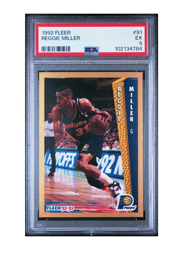 1992 FLEER #91 REGGIE MILLER PSA 5 EX