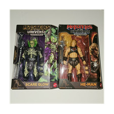Mattel Masters of the Universe Chronicles Scare Glow & He-Man Action Figures