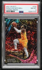 2021-22 Panini Select Courtside Cosmic Prizm Donovan Mitchell #232 PSA 8 3o2