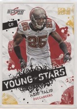 2009 Score Young Stars Gold Zone 286/299 Aqib Talib #2 2kl