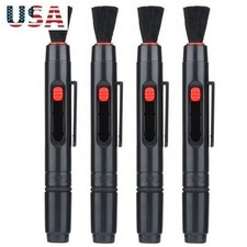 Portable 4pcs 3 IN 1 Camera Lens Dust Wiper Cleaning Pen Dust Cleaner Soft Brush