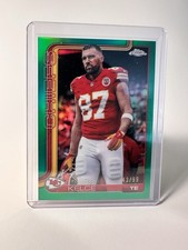2025 Topps Chrome Green Image Variation/Refractor 43/99 Travis Kelce #150 