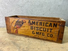 Vintage Wood Kraft Cheese Box American Biscuit Company