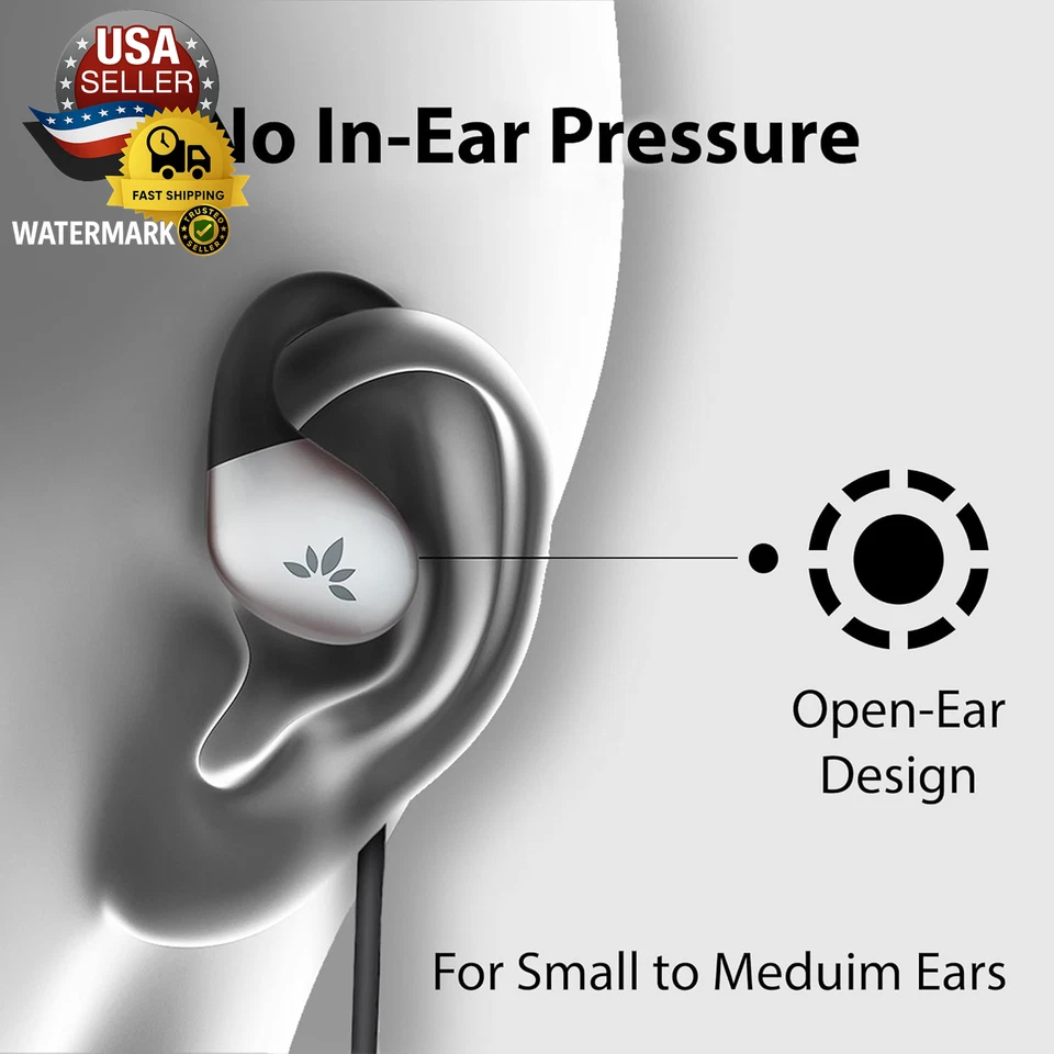 Avantree Resolve (Small-Medium) – Wired Open-Ear Earbuds W/Mic & Over-Ear Hook,  - Image 3 of 4