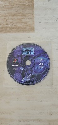 PS1 Spiel - Critical Depth nur Disc! PAL-Format schwarzes Etikett SCHNELLER KOSTENLOSER VERSAND