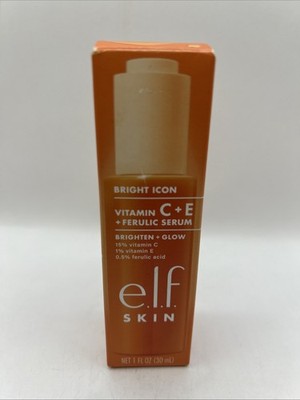 NEW e.l.f. SKIN Bright Icon Vitamin C + E + Ferulic Serum Brighten & Glow Skin