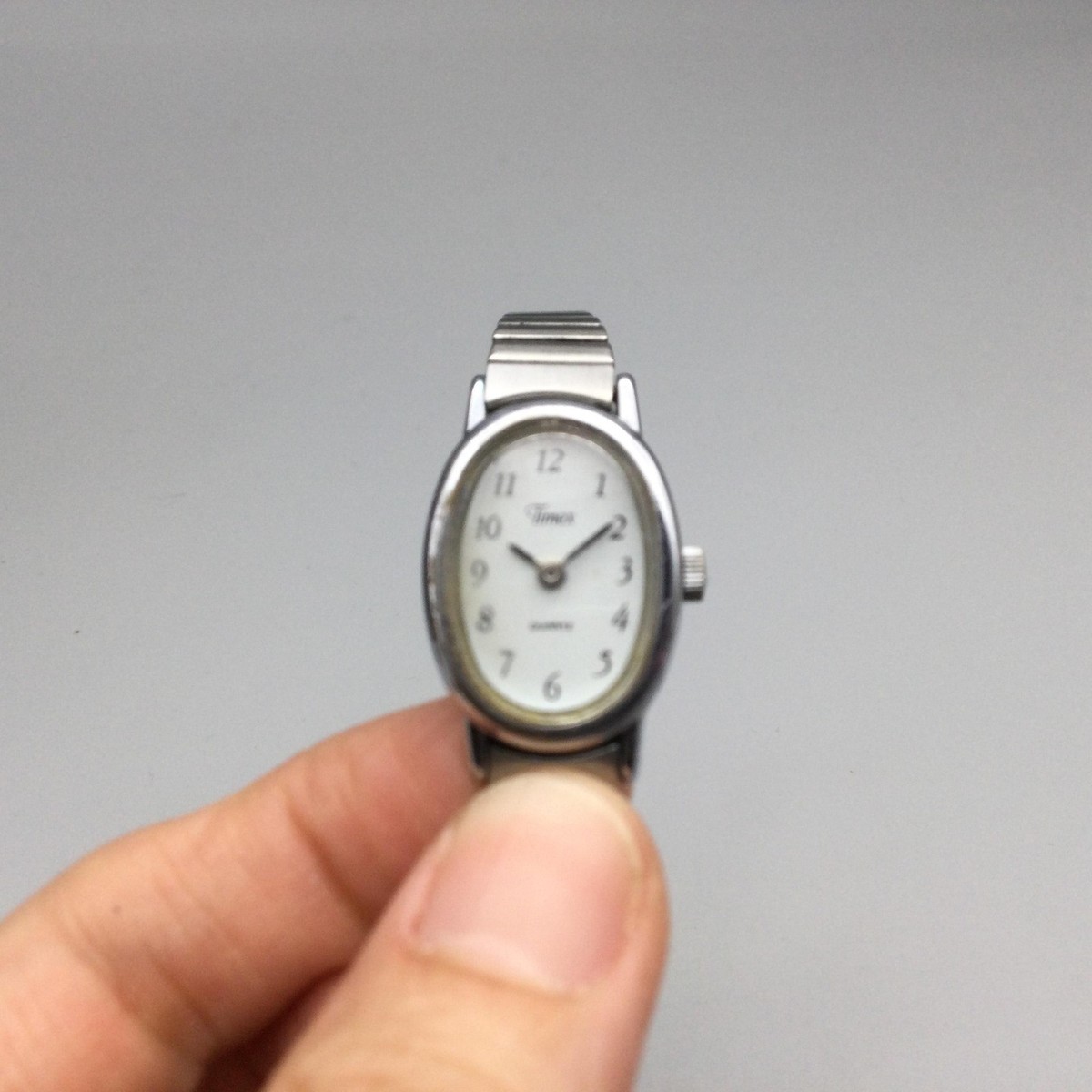 Timex Womens Cavatina Oval Watch 18mm Silver Tone Expansion  display picture 3