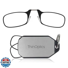 Always With You by ThinOptics Keychain Reading Glasses - Slim, Folding Armles
