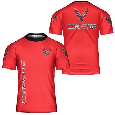 *FREE Custom Name - Men's C8 Corvette Racing 3D T-shirt Full Size