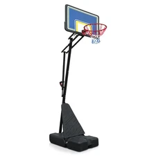 8-10 FT Outdoor Portable Basketball Hoop with Rebound Board Height Adjustable