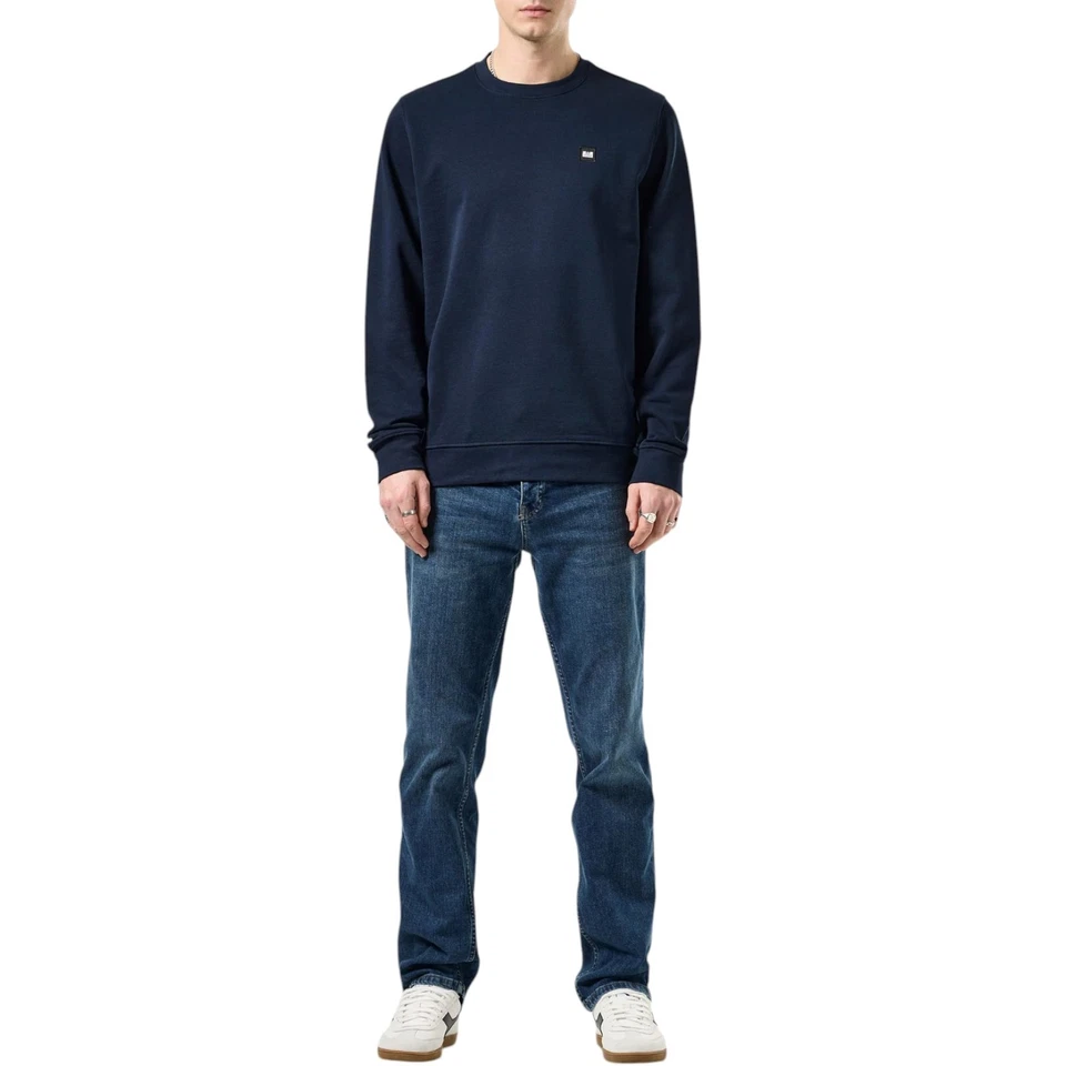 Weekend Offender Santos Mens Sweatshirts Pullover Crew Neck Terry Cotton Jumper - Image 2 of 4