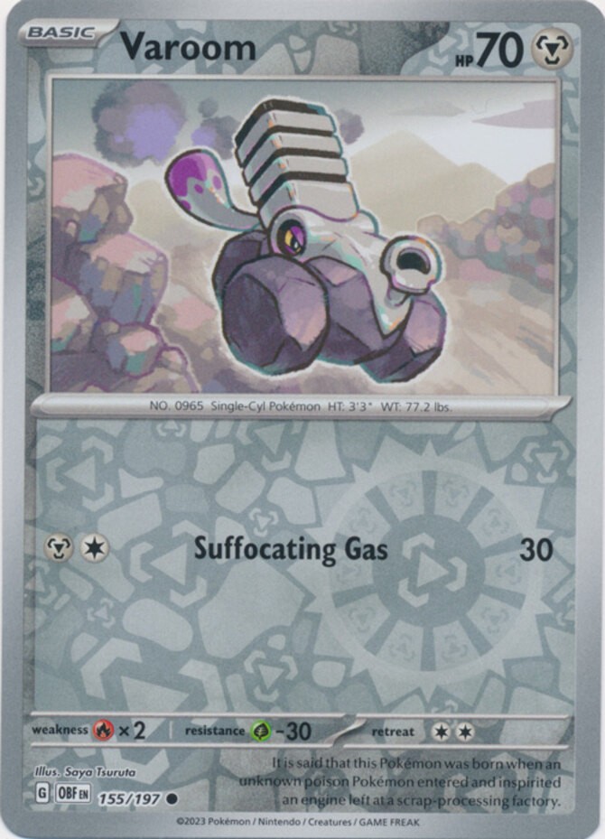 Varoom - 155/197 - Common - Reverse Holo - Near Mint