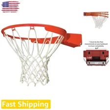 Official Slam-It Pro 18 Inch Basketball Rim - Reinforced Steel & Orange Finish