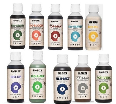 BioBizz organischer Pflanzendünger je 250 ml  / 10 Produkte zur Auswahl