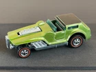 Vintage Hot Wheels Redline 1971 SUPERIOR APPLE Green The Hood HK - BLACK ROOF!!