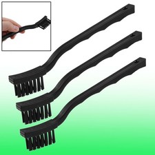 Waved Plastic Handle PCB Circuit Board Anti Static Brush Black 3 Pcs