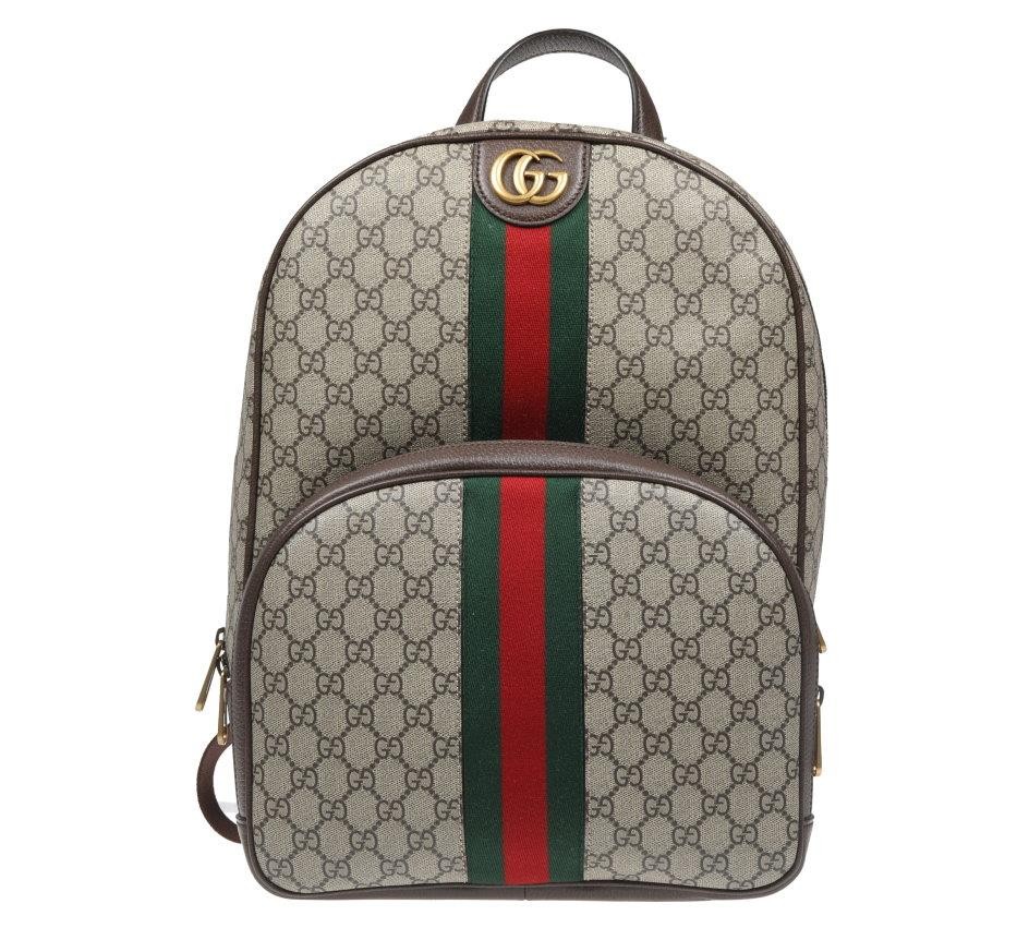 NEW GUCCI OPHIDIA GG GUCCISSIMA LEATHER LARGE BACKPACK BAG