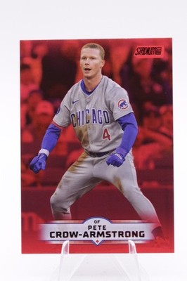 2025 Topps Stadium Club Red - #86 Pete Crow-Armstrong Chicago Cubs