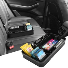 Car Armrest Storage Box Center Console Organizer Dash Mount Phone Holder Car ...