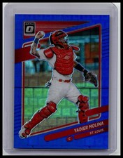 2021 Donruss Optic  #175 Yadier Molina Holo Blue Pandora #90/99 St. Louis Cards