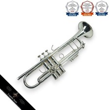 Vincent Bach Stradivarius Model 43 Silver Plated Trumpet Music Instrument Japan