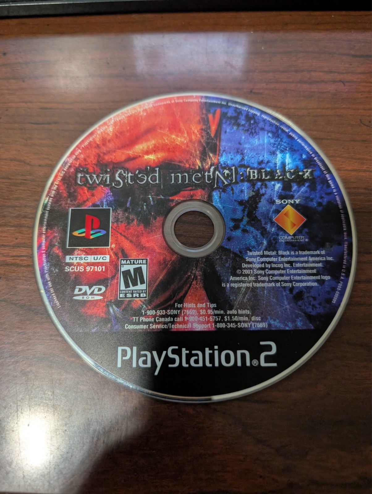 Twisted Metal Black (PlayStation 2 PS2) NO TRACKING - DISC ONLY 7333