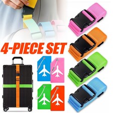 Kofferband Set Bunt Koffergurt Verstellbar Luggage Strape Gepäckband Koffer-Gurt