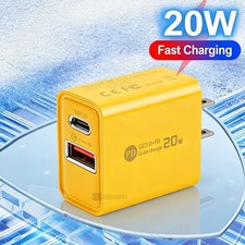 20W Fast Charger Block USB Type C Wall Power Adapter For iPhone 16e 15 14 13