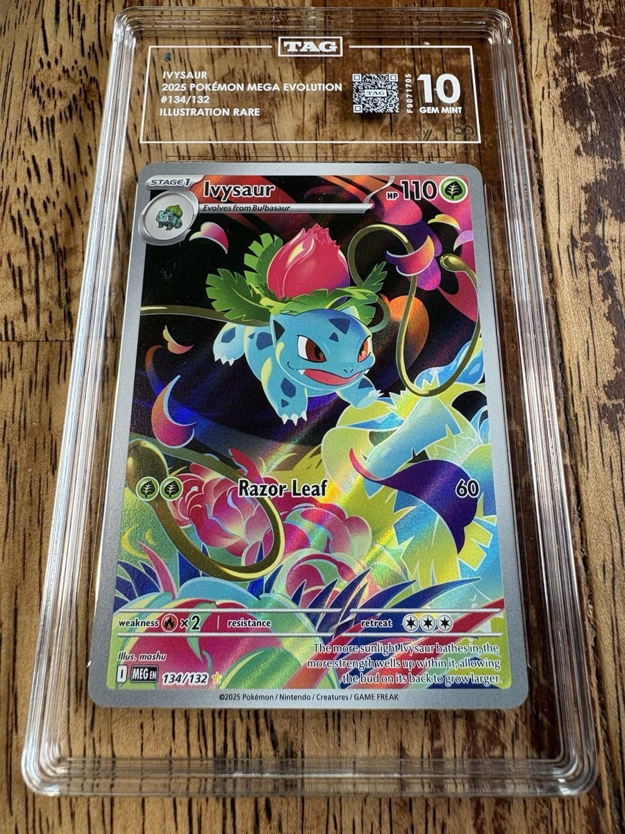 2025 ポケモンカード IVYSAUR ART RARE 2025 Pokemon Mega Evolution Base #134 Illustration Rare Ivysaur