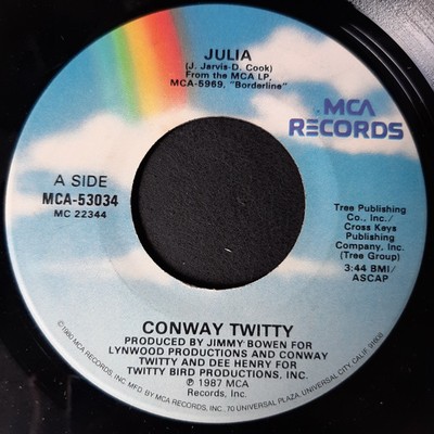 Conway Twitty, Julia / Everybody Needs A Hero, (7''), NM or M-, 3584304405