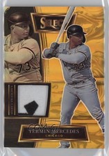 2022 Panini Select Swatches Gold Prizm 6/10 Yermin Mercedes #SELS-YM 0rd2